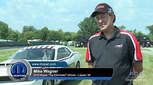 Mopar Nation, please give it up for Mike Wagner who earned NHRA U.S. Nationals Indy Mopar ‘Top Eliminator’ Award for his Mopar Dodge Challenger Drag Pak Ram chargers tribute car! | Mopar