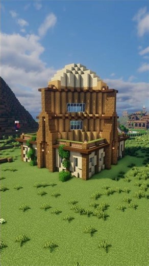 Grand Timber Tower House | Stylish Multi-Level Minecraft Home 🏠🌿