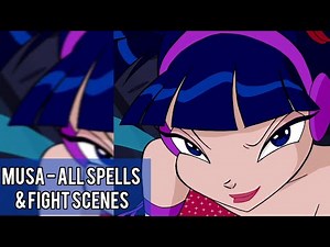 Musa - All Spells & Fight Scenes (Winx Club S1)