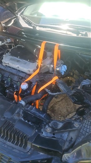 Sketchy? Yes. Did it work? Absolutely. (DIY Engine Support Bar)