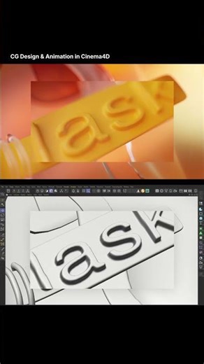 Motion design process in Houdini and Cinema4d
