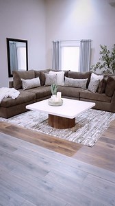 We heard you! 👂 Our best-selling Addison sectional is now offered in a NEW color! Ready to embrace this warm mocha color? Let us know down below and shop the look but clicking here: https://bit.ly/46GPXbY | American Furniture Warehouse
