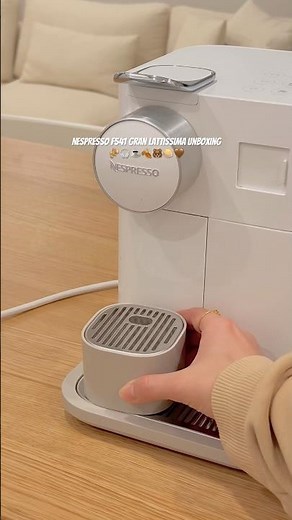 nespresso F541 gran lattissima unboxing 🫰🏻🫶🏻🍮 #noads