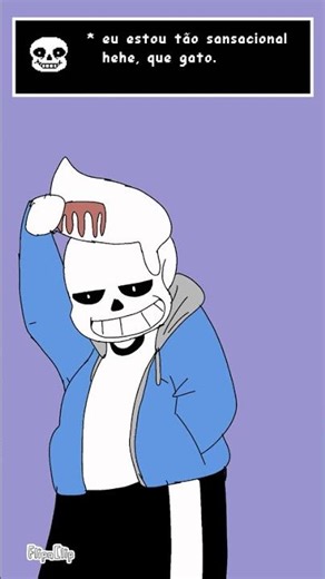 Toby dormindo na cabeça do sans (undertale animation Fandub Br) #undertale #sans #fandub #animation