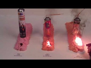 Firestop vs Fireblock Expanding Foams, Flame / Burn Test
