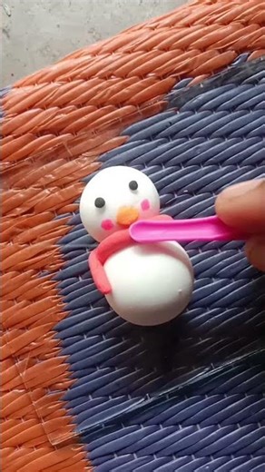 fast time Making of snowman ☃️ from clay ☃️🎅⛄🎄🎄