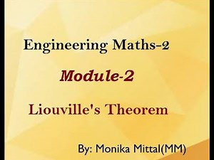 Engineering Maths-2#Module-2#Liouville's Extension Of Dirichlet's Theorem |Multivariable Calculus