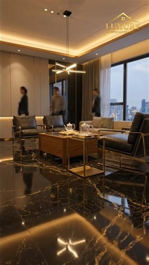 Black & Gold Marble Epoxy Floor ✨ Ultra-Luxury Hotel Look #LuxuryEpoxy #BlackAndGoldEpoxy