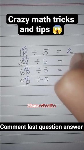 Division tricks and tips l Crazy math tricks 🎯