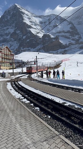 Experience Switzerland’s epic alpine scenery like never before on the Jungfraubahn. Snow, peaks, and unforgettable views! 🚂 | Switzerland Highlights