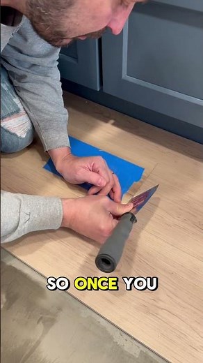 How to fix your LVP floor seam! #diy #home ￼