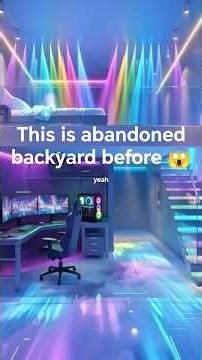 “From Abandoned Backyard to Luxury Underground Gaming Room 😳”#shorts #underground