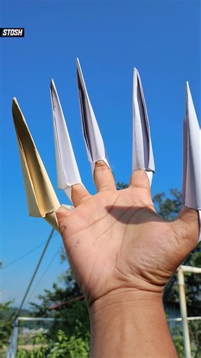 Paper Claws Tutorial ☣️✂️#craft #papercraft #diy #paper #experimnent #origami #papertoys #paperplane