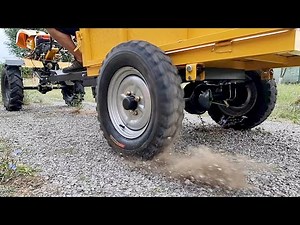 Motocultor cu tracțiune 4x4 și diferențial față/spate. Ansamblu cu remorcă cu tractiune, ProGARDEN.