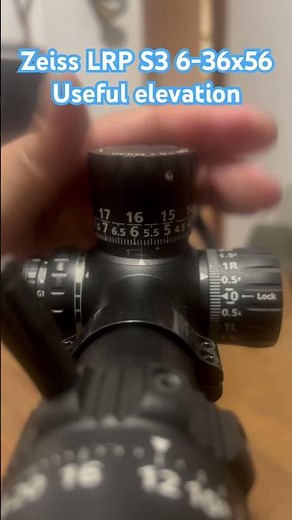 Zeiss LRP S3 6-36x56 effective turret travel
