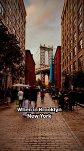 7.2K views · 358 reactions | "Brooklyn's vibrant streets meet the golden glow of sunset in the city that never sleeps. New York City, where the energy is electric and the views are unforgettable." #discovernewyork | Discover New York | Facebook