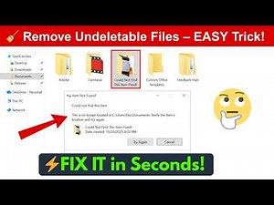 Can’t Delete a File or Folder on Windows? Try This WinRAR Trick! 💻🔥
