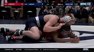 When two national champions go at it, you know Rec Hall will be fired up. Penn State Nittany Lion Wrestling's Bo Nickal beats Myles Martin at 184: | Big Ten Network