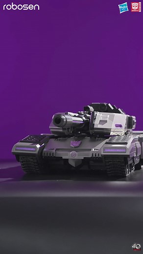 🤖Robosen's Megatron, TRANSFORMERS 40th Anniversary Limited Edition: The World's First Auto-Converting Decepticon Robot ✅Auto-converting from Tank to Robot and back ✅Genuine authorization, G1 Transformers restoration ✅40 limited edition Megatrons autographed by Frank Welker ✅2 TouchSense zones for emotional feedback ✅Commemorative G1 40th anniversary coin ✅Enhanced lighting effects, 4x more light as Flagship Optimus Prime ✅Individual-controlled tracked treads enables the tank to mimic real tank 