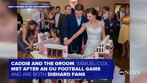 Epic 150-pound Oklahoma University stadium cake goes viral