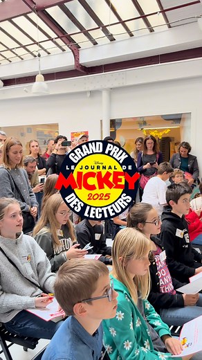 4 comments |  Retour en images sur la remise du Grand prix des lecteurs du Journal de Mickey 2025 ! Un moment festif et joyeux qui a vu un roman et une BD jeunesse récompensés par notre jury de jeunes lecteurs ! | Le Journal de Mickey | Facebook