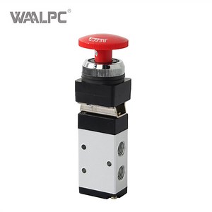 [Hot Item] Waalpc Mv32-10 1/4'' 2/3way Pneumatic Control Valve Hand Level Control Push Button Valve Mechanical Valve Automation