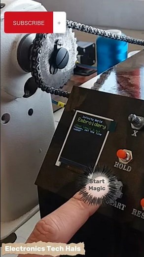 Converting sewing machine into an automatic embroidery machine using ESP32 and Arduino