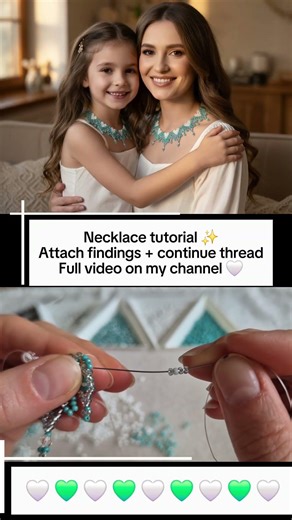 Necklace tutorial ✨Full guide on my channel 🤍