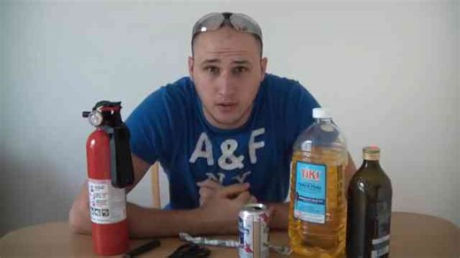 How to create an oil lamp using kitchen supplies