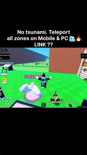 🌊 Escape Tsunami Script (Brainrots) | Remove Tsunami Teleport All Zones (Mobile & PC) #viralll #robloxscript #tsunami