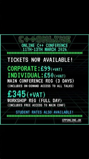 C++Online Workshop Spotlight\r\n🛠 C++ Software Design - Klaus Iglberger - Thursday 30th April\r\nhttps:/