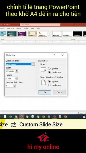 How to Scale PowerPoint to A4 Size Like in Word / Hi My Online
