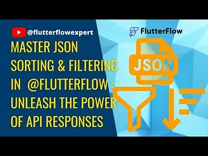 Master JSON Sorting & Filtering in ‪@FlutterFlow‬: Unleash the Power of API Responses