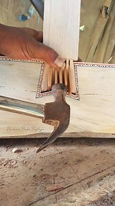 The wood joint locking technique is strong and does not come off easily #woodworking #diy #woodtrick #ideas #creativity #fblifestyle | Pandawa Prabu