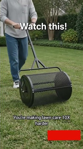 30" Compost Spreader 🌱 The Secret to a Thicker, Greener Lawn!