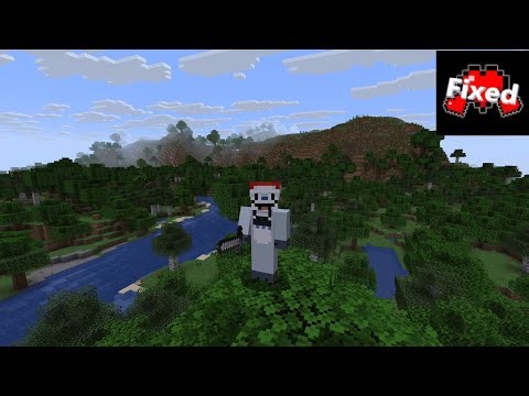 Playing Minecraft with the Fixed Mod By Green_Jab