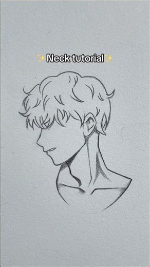 Easy way￼ to draw a Neck ✨ #drawing #drawingtutorial #sketch #howtodraw #shortvideo #shorts #fyp