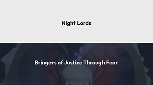 Night Lords: Unleashing the Brutal Crusade for Imperial Justice In the 40k Universe