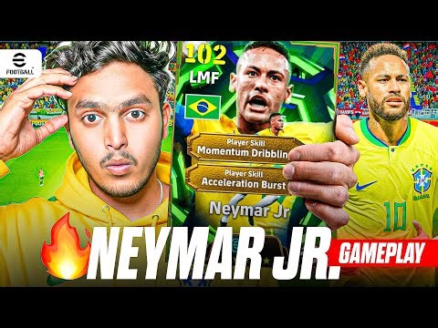 NEW NEYMAR 107🔥 with ACCELERATION BURST & DRIBBLINGS GOALS 😮🚀 efootball mobile 26