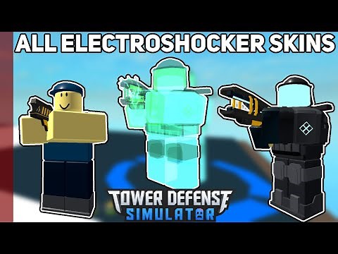 All Electroshocker Skins | Tower Defense Simulator