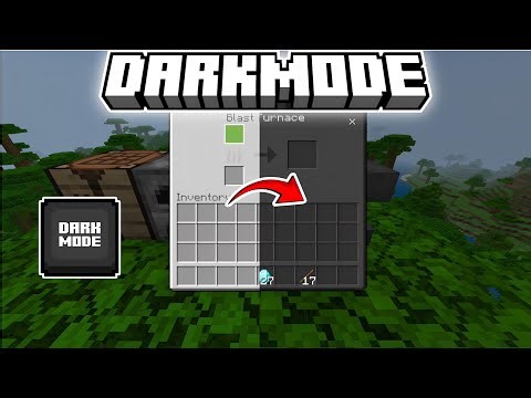 Dark Mode for Minecraft PE/Bedrock || Minecraft Dark UI