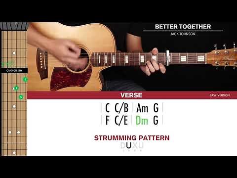 Better Together Guitar Cover Jack Johnson 🎸|Tabs + Chords|