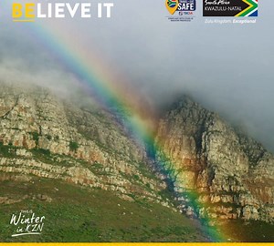 KZN is the pot of gold at the end of a rainbow! This is winter in KZN! Believe It! #KZNHasItAll #BelieveIt | KZN Tourism & Film - Visit KZN
