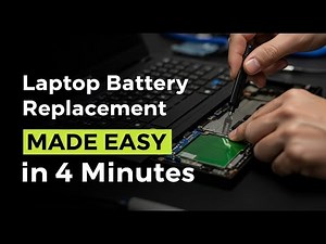 Laptop Battery Replacement MADE EASY in 4 Minutes