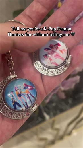This keychain says it all #kpopdemonhunters #huntrix #fanmerch #keychain #fyp