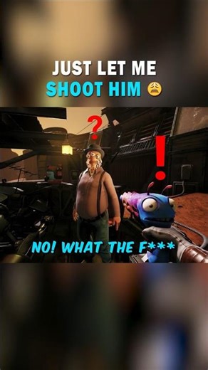 Just Let Me Shoot Him 😩 | CSG #Shorts | #HighOnLife #Funny #Gaming #Memes