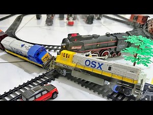 Epic Train Crash Scene Details 🚂 Classic Locomotive Derails | Double OSX Diesel Crash