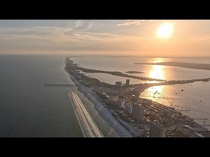 Blue Angels Homecoming Beach Flyby Memorial Weekend 2025 | Pensacola Beach View From Above at Sunset