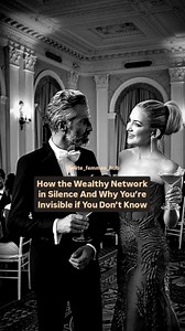 The wealthy don’t network the way everyone else does - they never “pitch,” “sell,” or “prove.” They connect in silence, through energy, alignment, and social calibration While most people chase visibility, the elite master perception. They understand: the louder you are, the less powerful you appear In high circles, networking isn’t about who you know, it’s about who feels safe knowing you. And that safety is built through emotional regulation, etiquette, and subtle influence So if you’ve ever f