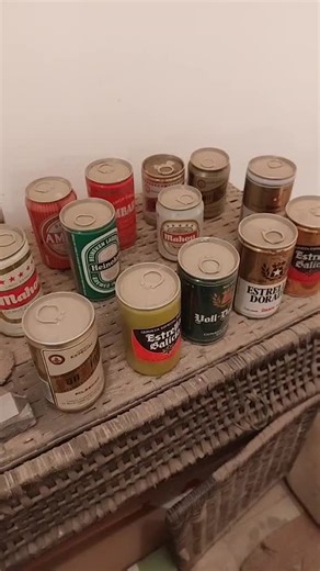 Exploring Unique Beer Can Collections on Shelves